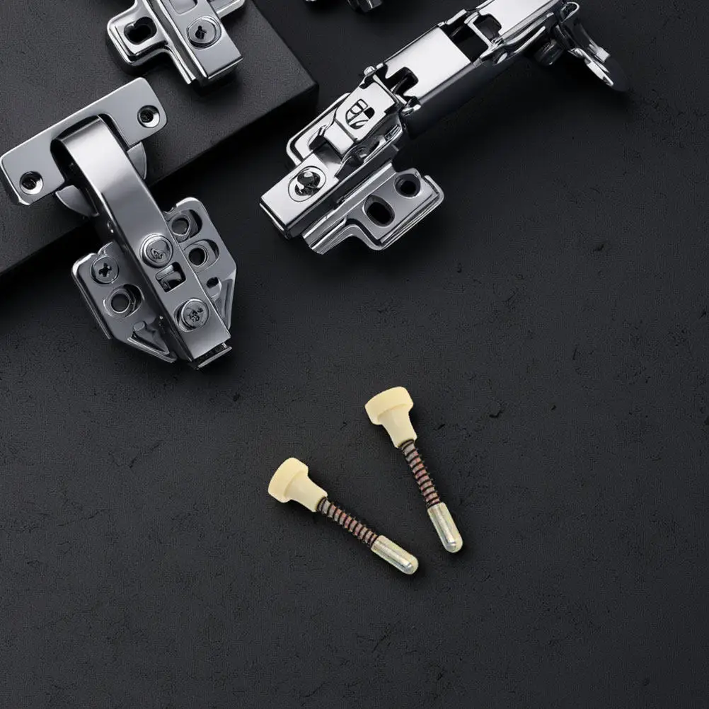 4Pcs Safety Spring-Loaded Plunger Latch Stainless Steel Bed Hardware for Cribs Beds Cabinet Storage Doors Pigeon