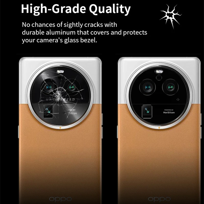 Aluminum Camera Lens Screen Protector for Oppo Find X6 Pro Metal Camera Cover for OPPO FindX6 Pro Back Protection Ring Case