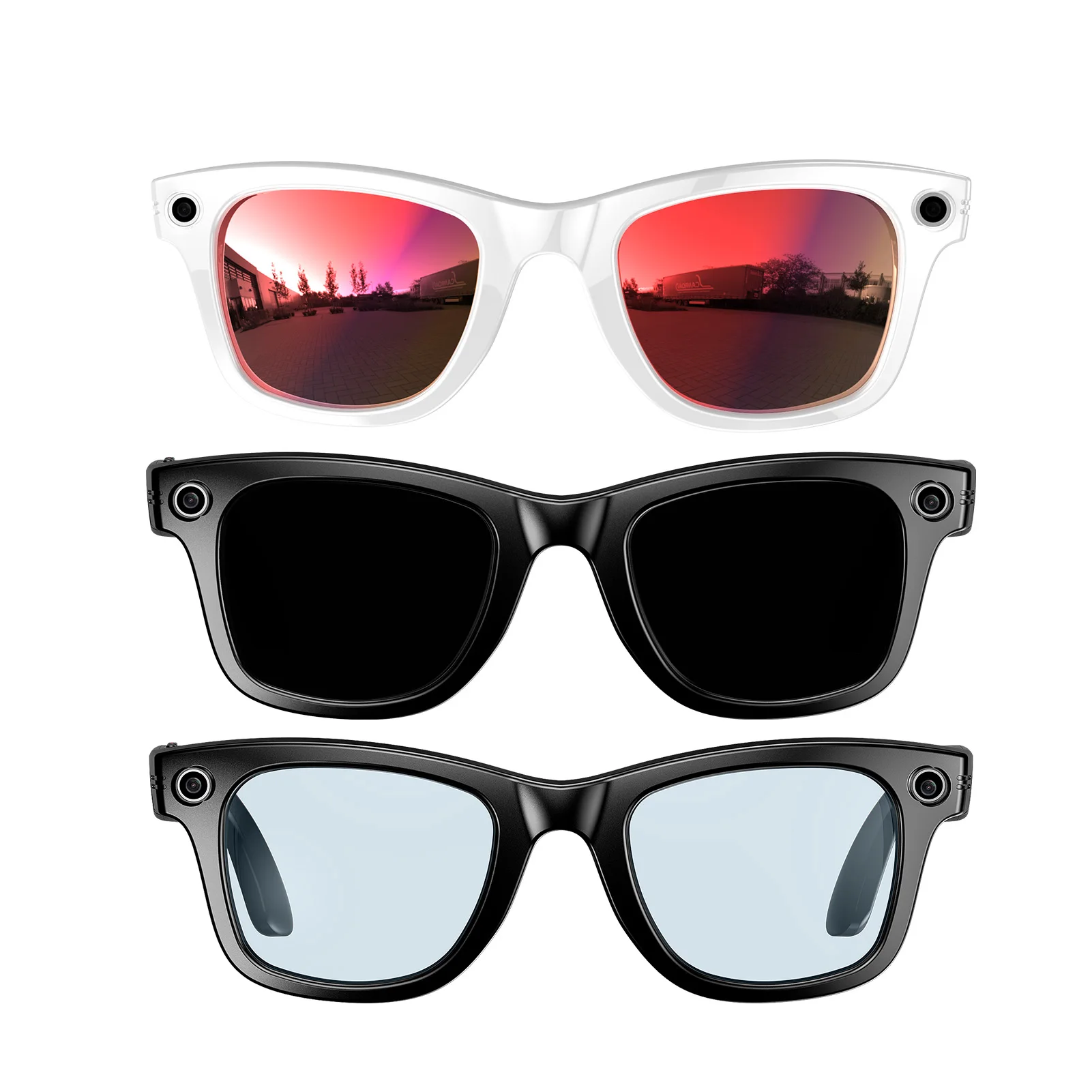 

Smart Glasses with High-Definition Camera AI Translator Support Video Recording Touch Control Sunglasses with Translator