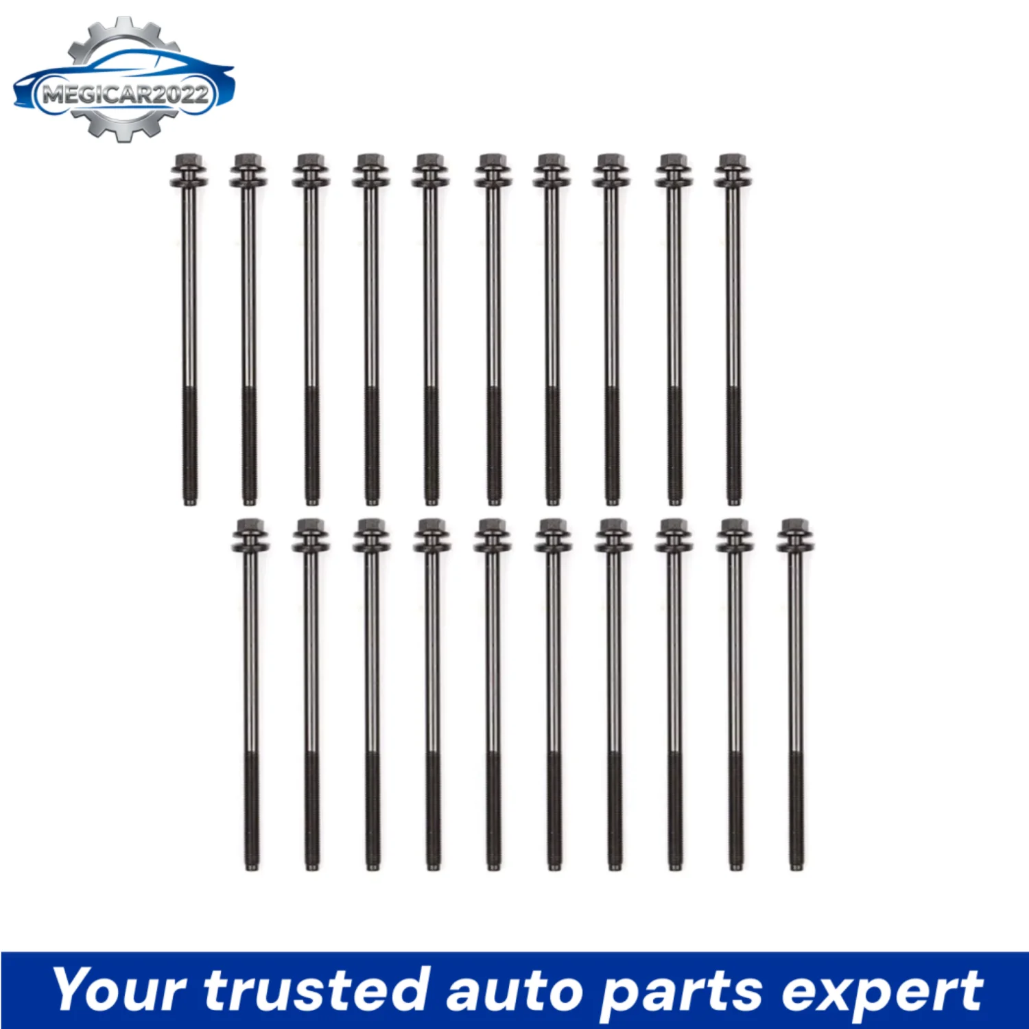 Engine Cylinder Head Bolts Set Fit 4.6 5.4 L For Ford Lincoln Mercury E-150 F-250 4.6L 5.4L V8 DOHC 1991-2014 OEM ES72798