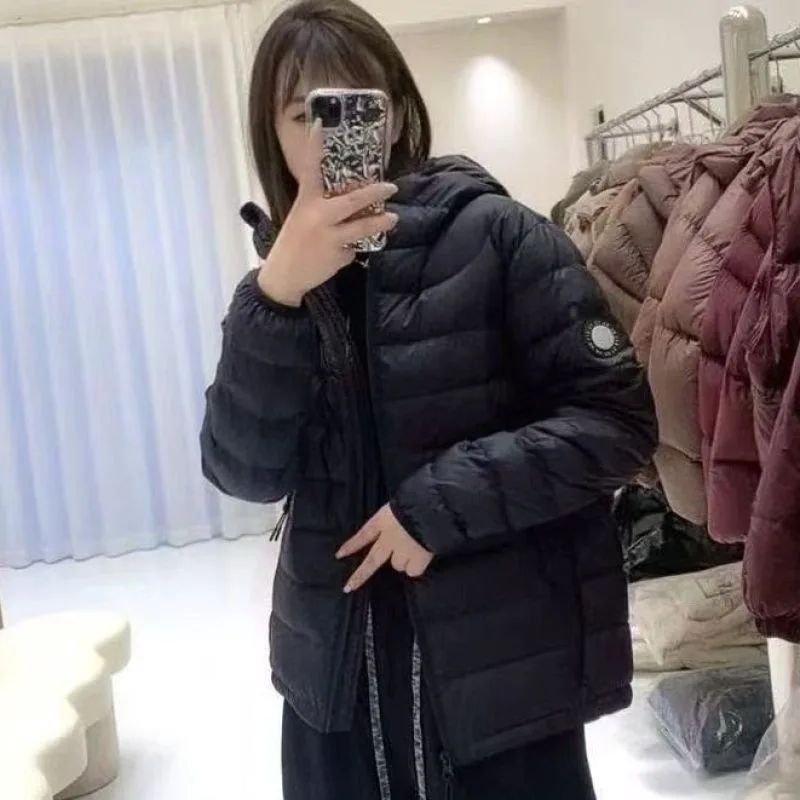 Hooded Winter Jacket for Women Short Padded Coat 2026 Warm Loose Fit Casual Puffer Style Cold Weather Outerwear