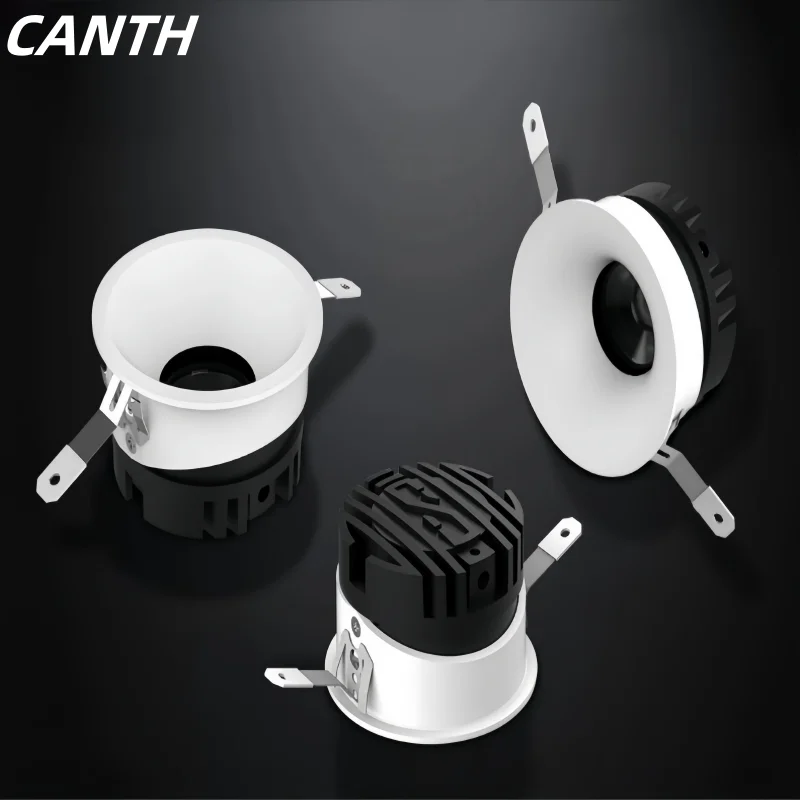 

Ультратонкие дугообразные прожекторы CANTH, встроенные узкие минималистичные антибликовые светильники с защитой глаз без основной.