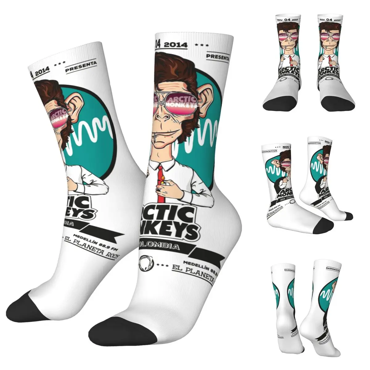 

3D printing cosy Unisex Socks,Running Arctic Monkeys Inspired Interesting Four Seasons Socks