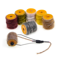 6 Colors/Set Dirty Bug Yarn Mottled Dubbing Thread Fly Fishing Tying Material for Shrimps Baetis Caddis Nymphs Lure Bait