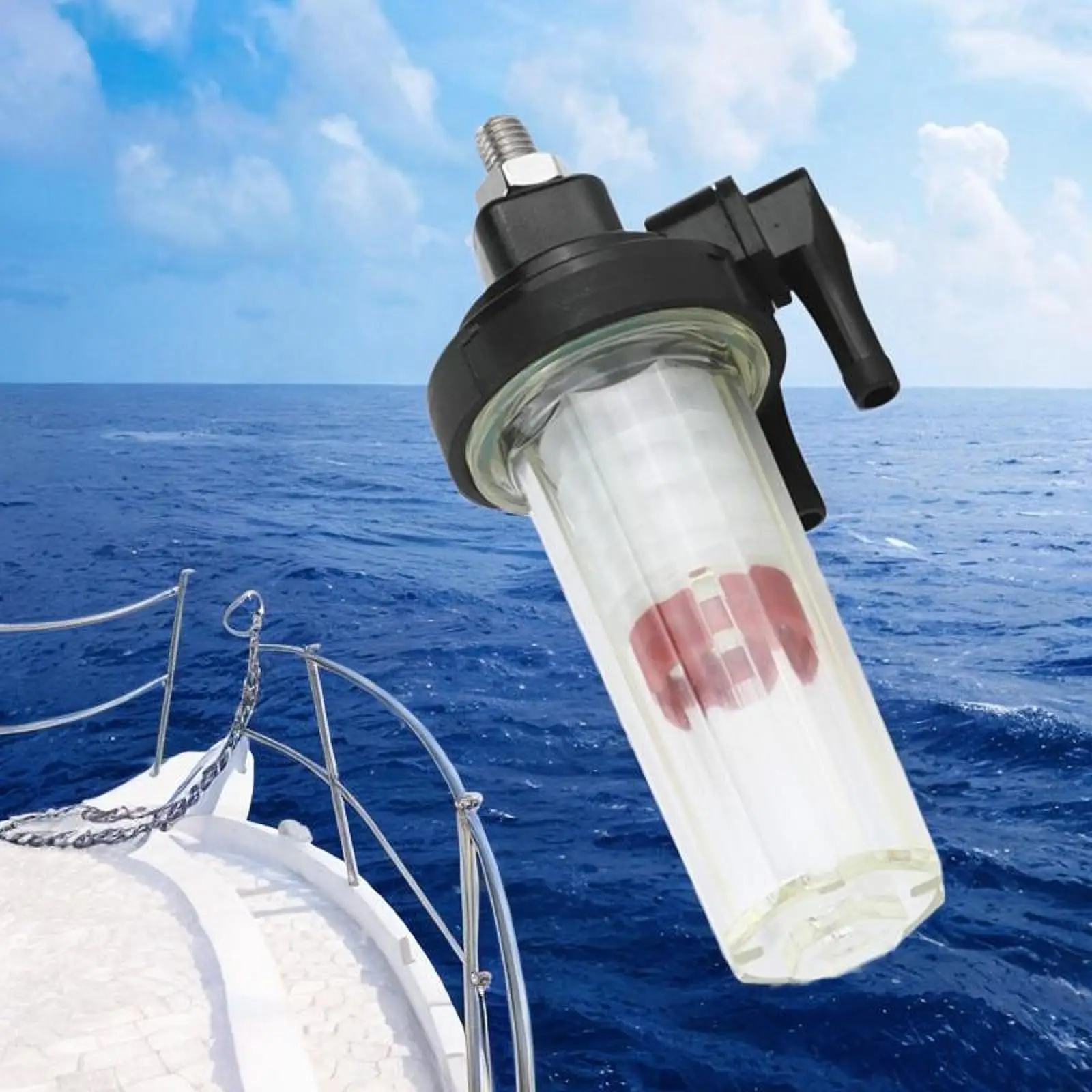 

Boat Engine Marine Filter Clear Plastic Outboard Motor Liner Component Universal Fit for 2 Stroke 4 Stroke F40 F55 F60