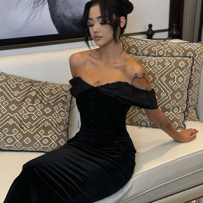 Thinyfull 2025 حورية البحر فساتين سهرة للحفلات الراقصة المملكة العربية السعودية على شكل قلب مخملي فستان الحفلات الليلية 2025 فساتين حفلات الكوكتيل حسب الطلب