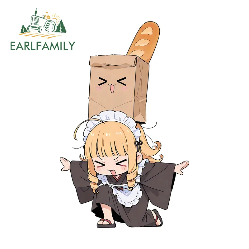 

EARLFAMILY Anime Maid Fine Decal Hot Anime Theme Windshield Computer Case Decals Practical Scratch Proof Electric-Bicycle Decor