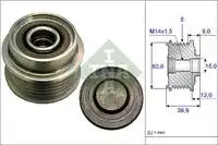 

ALTERNATOR pulley bearing 535018010 4D