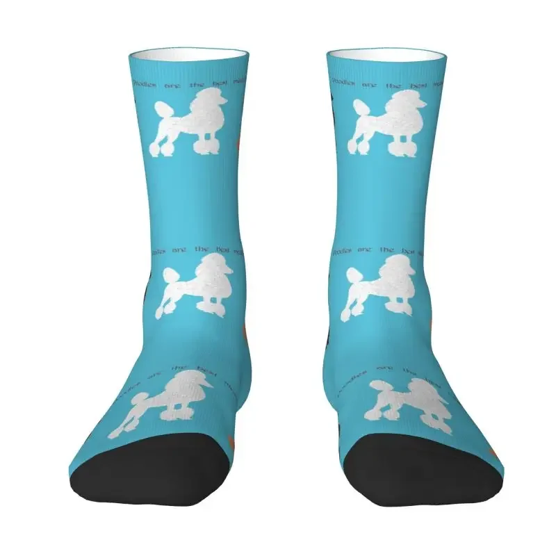 

Novelty Mens Poodle Dog Lover Dress Socks Unisex Warm Comfortable 3D Printed Cartoon Pudel Crew Socks