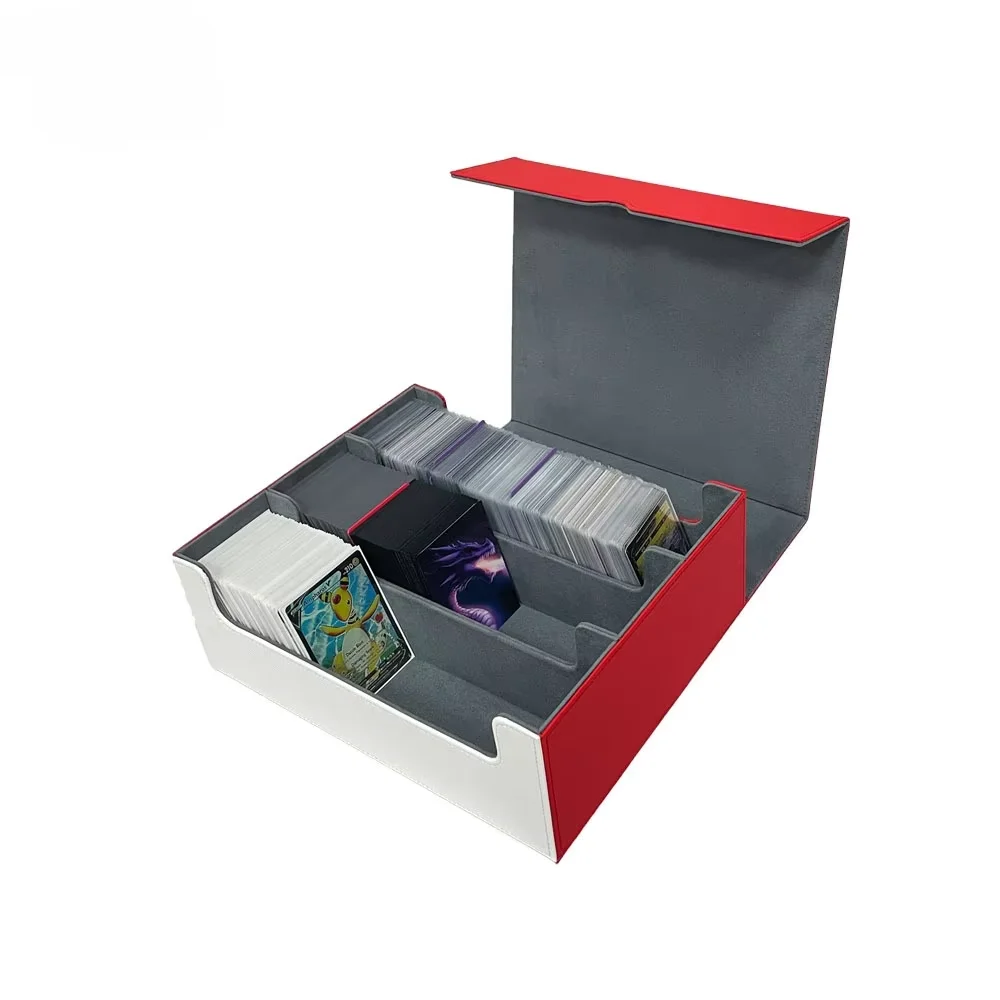 Large High-quality Three Row Box 1800+mtg Three Lane Card Box Promotion Gift Game Card Brick Partition Board