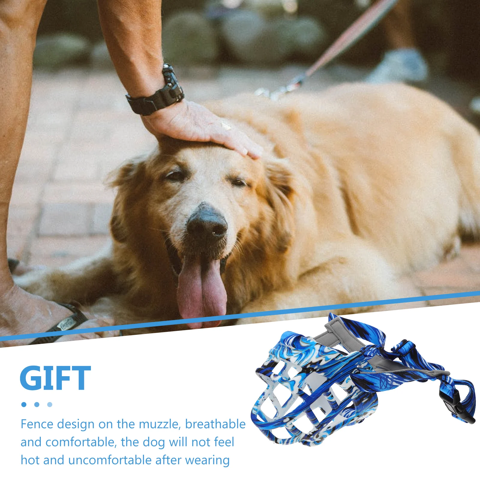 

Anti-bite Cover Dog Small Muzzle Barking Biting Adjustable Medium Sized Large Breed Plastic Heavy Duty Soft