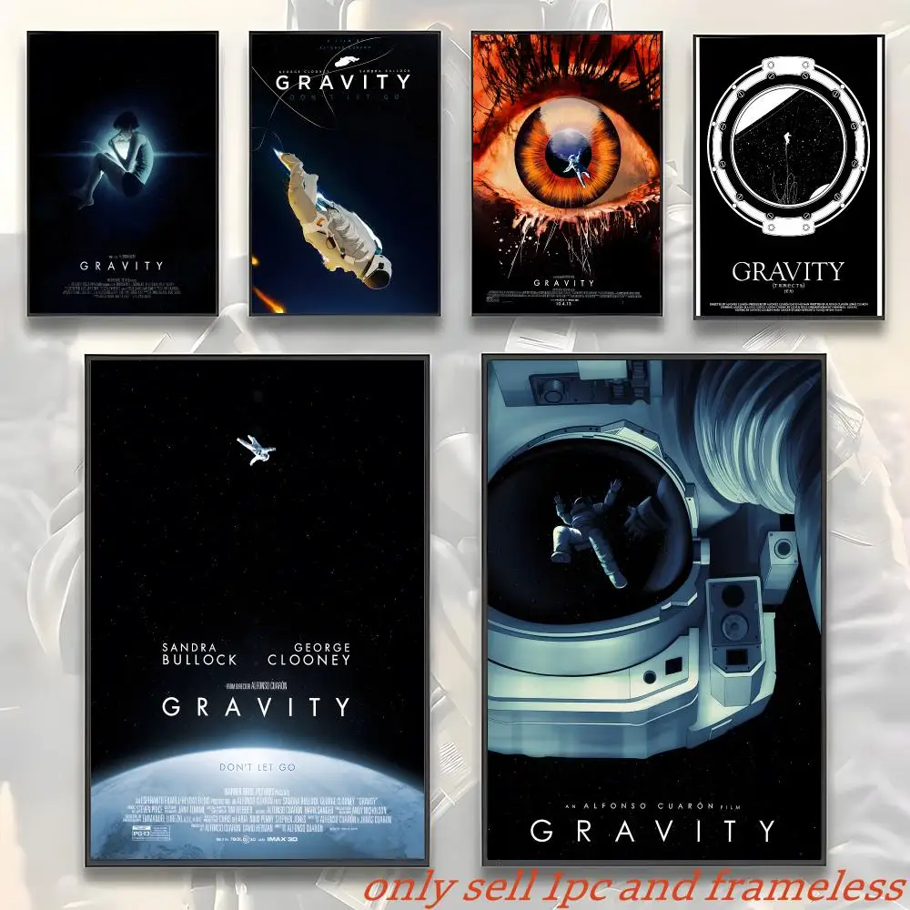 Classic Sci-fi thriller film G-Gravity Poster HD Poster Wall Art interior Hallway Home Decoration Holiday Gifts