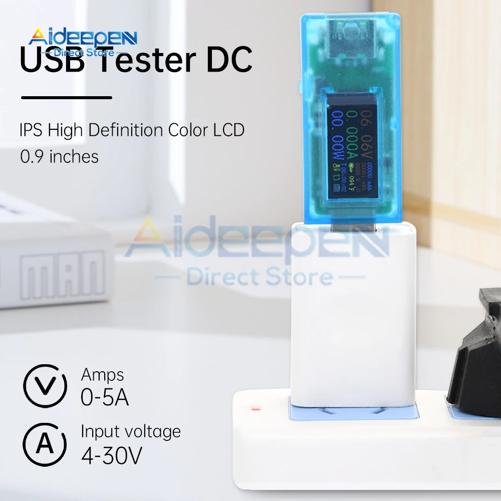 13 in 1 USB Tester DC Digital Voltmeter Amperimetro Current Voltage Meter Amp Volt Ammeter Detector Power Bank Charger DC 4-30V