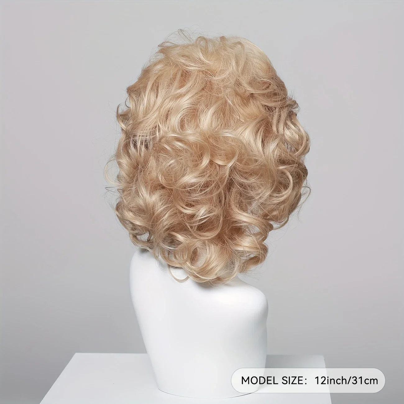 باروكة صناعية قصيرة مموجة أشقر فاتح من Testar، شعر مستعار صناعي ناعم ولامع ومقاوم للحرارة، شعر مستعار للحفلات اليومية للنساء، شعر صناعي عصري
