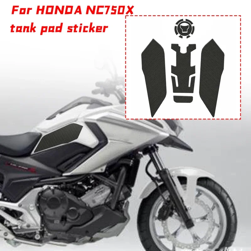 For HONDA NC750X NC 750X NC700 NC700X Motorcycle Accessories Carbon Fiber Oil Fuel Gas Tank Pad Tankpad Decal Protector Sticker