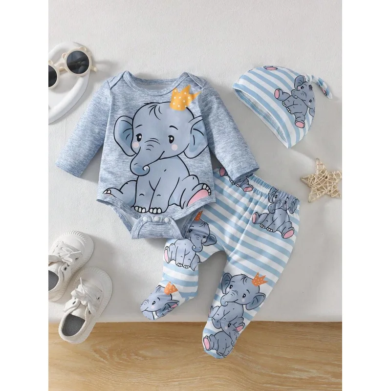 set-di-tutine-per-neonati-con-motivo-elefante-l-31143-servizio-di-personalizzazione-abbigliamento-per-bambini-da-altre-regioni-esterne