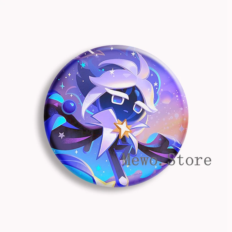 Hot Game Cookie\'s Character Anime Soft Button Pin Ginger Brave Latte Espresso Green Tea Mousse Cookie Brooch Badge Kids Gifts