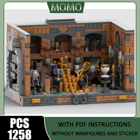 Famous Scene Moc Building Blocks Modular The cup in the Lestrange Vault Model Technology Brick Assembly Construction Toy Holiday