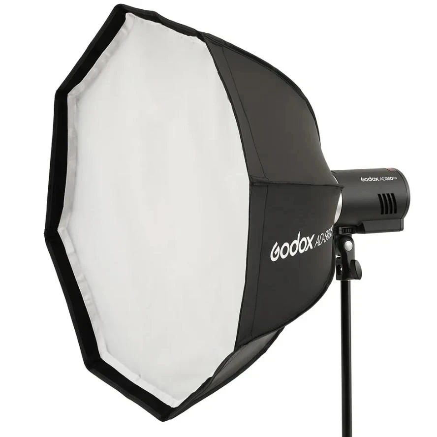 Godox AD-S60S ADS60S Umbrella Style 60cm Quick Fold Silver SoftBox with Grid Godox Mount for AD400Pro, AD300Pro, LED ML60