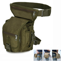 600D Waterproof Nylon Motorcycle Riding Camping Bag for Men's Military Tactical Drop Leg Bag Waist Bag Adjustable Thigh Strap