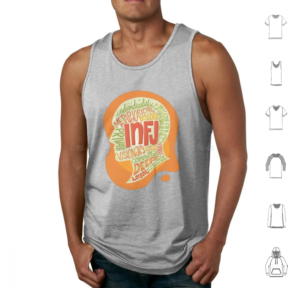 The Infj Personality Trait Tank Tops Print Cotton Infj Book Handbook Personality Infj T Unicorn Writer Workbook