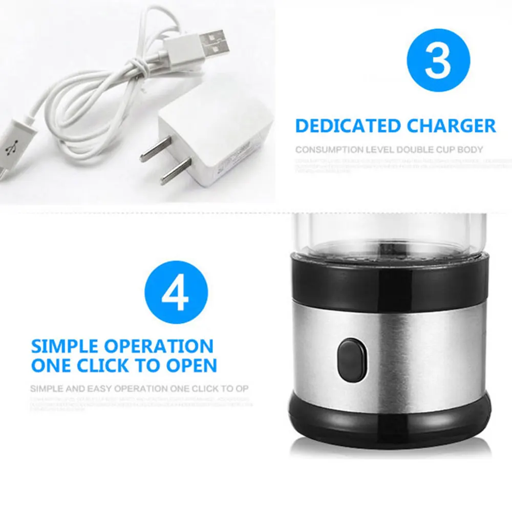 فلتر مياه قابل لإعادة الشحن، غلاية مياه كهربائية غنية بالهيدروجين، مولد مياه بالهيدروجين، كوب ماء فلتر أكوا