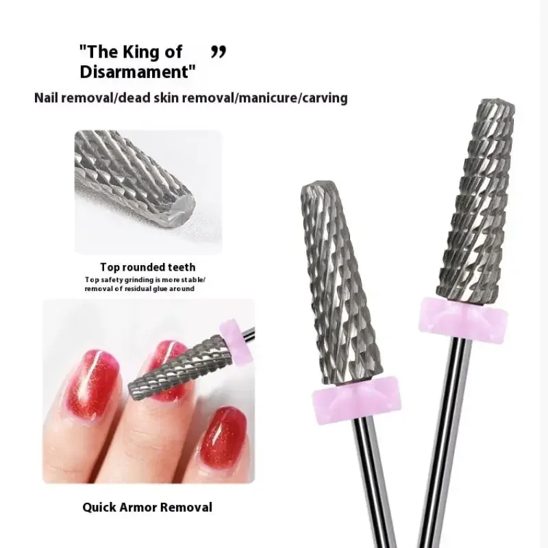 6 قطعة/صندوق مسمار البولندية رئيس القاطع مجموعة تنظيف رئيس المستخدمة لمسمار الجمال إزالة الأزيز هلام العناية بالبشرة الميتة آلة تلميع أوتوماتيكية