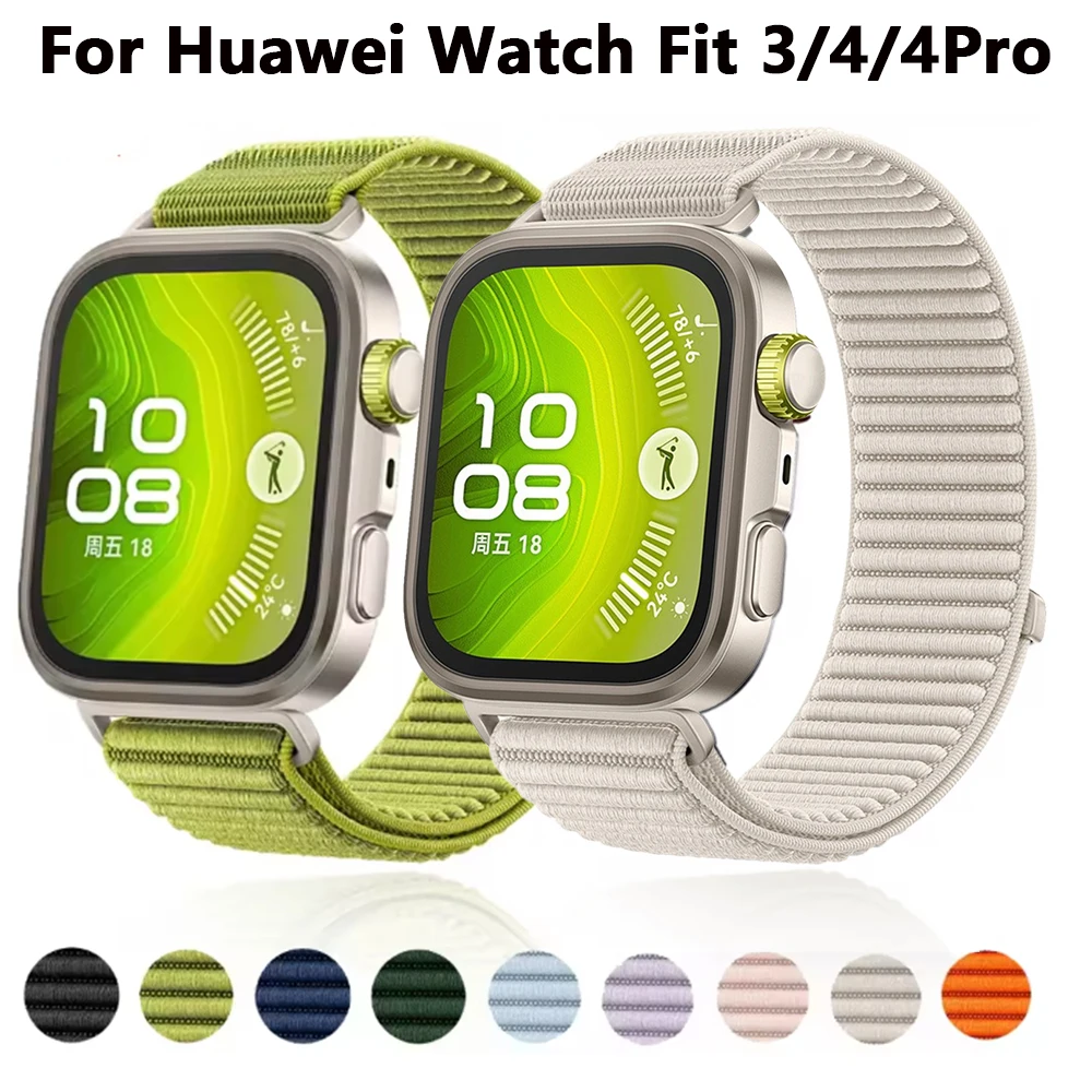 Bracciale sportivo regolabile cinturino in nylon traspirante per Huawei Fit3 /4 /4 Pro cinturino Smartwatch accessori per orologi resistenti al sudore