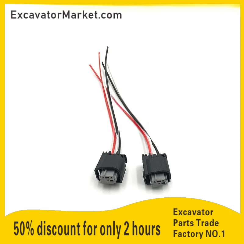 excavator Kobelco SK SK200/230/250/350-6e hydraulic pump high-pressure and low-pressure sensor plug harness