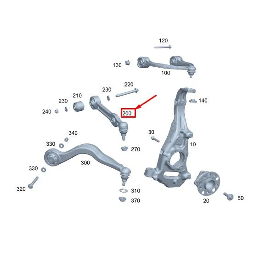 

2903301802 Высококачественные автомобильные детали для MERCEDES-BENZ AMG GT X290 Рычаг управления 4.0P 470 кВт A2903301802