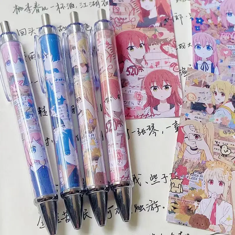 Gotō Hitori Kita Ikuyo Ijichi Nijika Yamada Ryo‌‌ Popular Anime Secondary Peripherals 0.5mm Quick-drying Gel Pen School Supplies