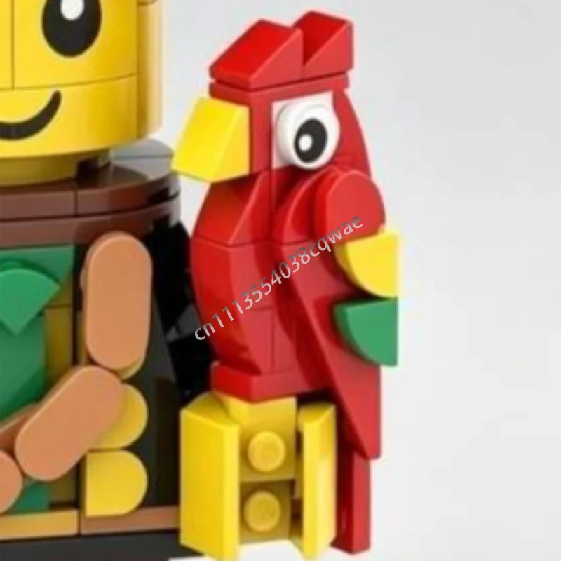 Hot Pirate Baby Tribute MOC Creative Character Figure Model Custom Puzzle DIY Assembly Educational Blocks Toy Collection Gift - view 5