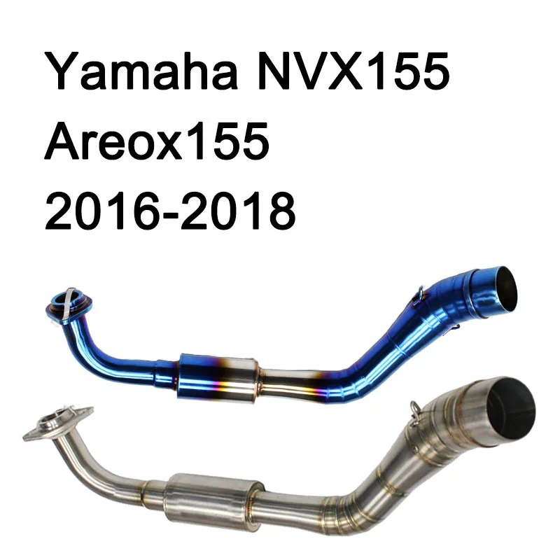 

51mm motorcycle exhaust pipe for Yamaha NVX125 NVX155 Areox155 Nmax Front Link Pipe 2016-2018