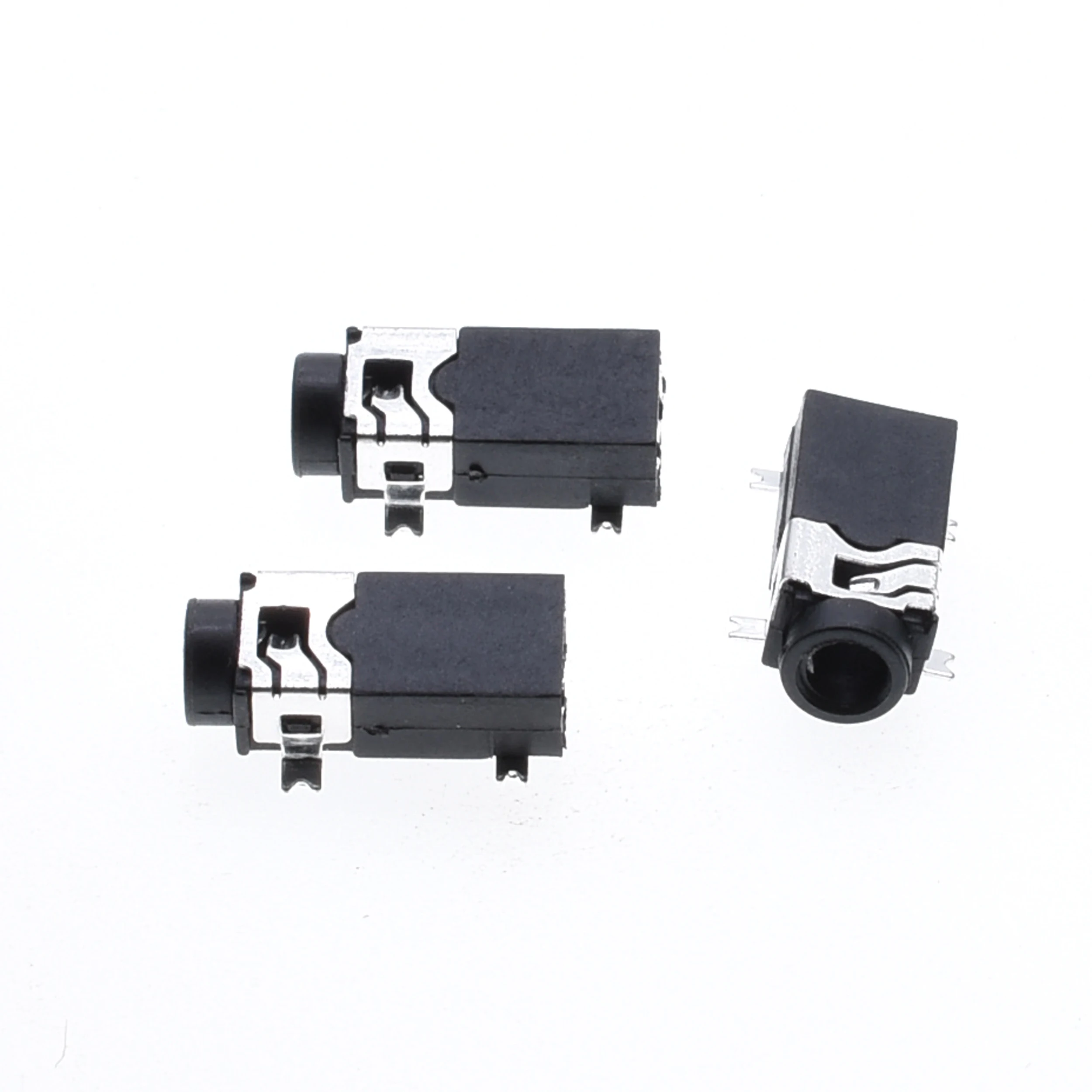 10Pcs PCB Mount 2.5mm 4 Pole DIP Audio Jack Connector high-quality PJ-2504 Headphones Jack Socket four-Leg thermostability