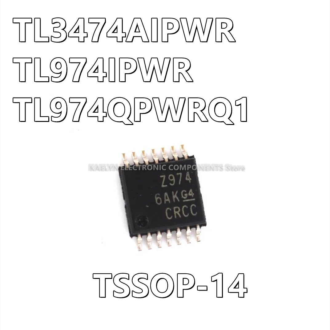 10Pcs/lot TL3474AIPWR Z3474A TL974IPWR Z974 TL974QPWRQ1 TL974Q General Purpose Amplifier 4 Circuit Rail-to-Rail 14-TSSOP