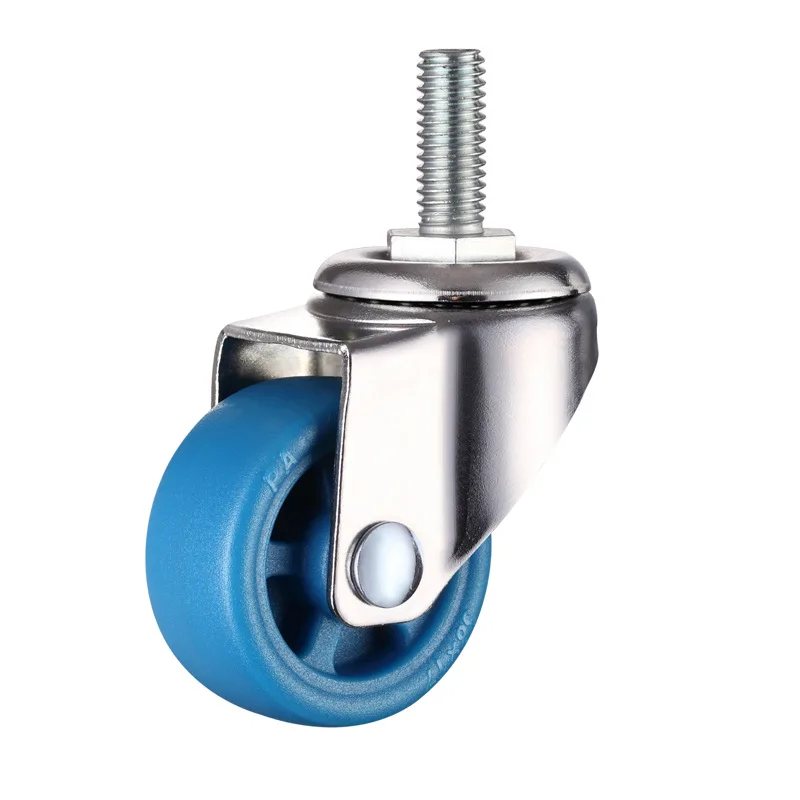 4 Pcs 1.5 Inch & 2 Inch Mini Nylon M6 Rod Universal Casters - High/low Temperature & Acid/alkali Resistant Steering Wheels