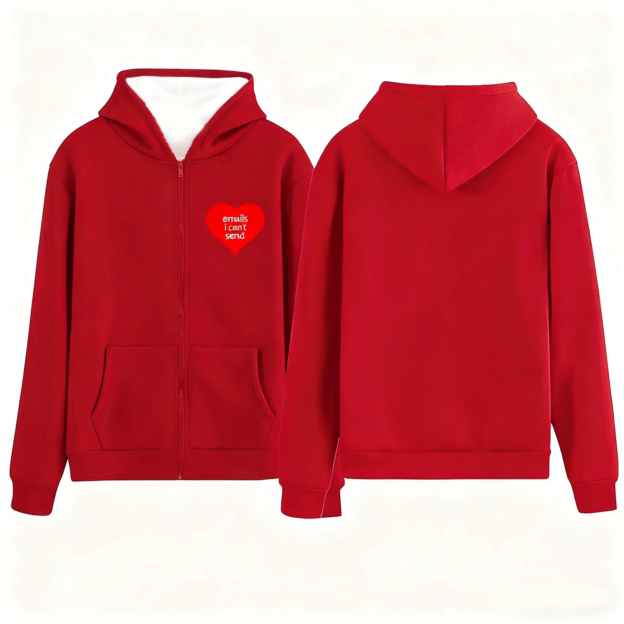 Sabrina Carpenter Gleicher Stil E-Mail, ich kann nicht schicken, Kapuzenpullover mit Reißverschluss, langärmelig, Harajuku-Pullover, Streetwear, Fan-Geschenke