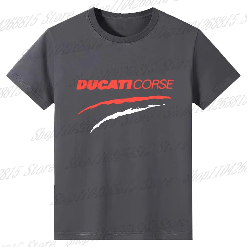 Ducati Corse Official Black Claw T'Shirt Men Short Sleeve Clothing Crew Neck Basic Tee Athletic Cut summer Casual Loose Top