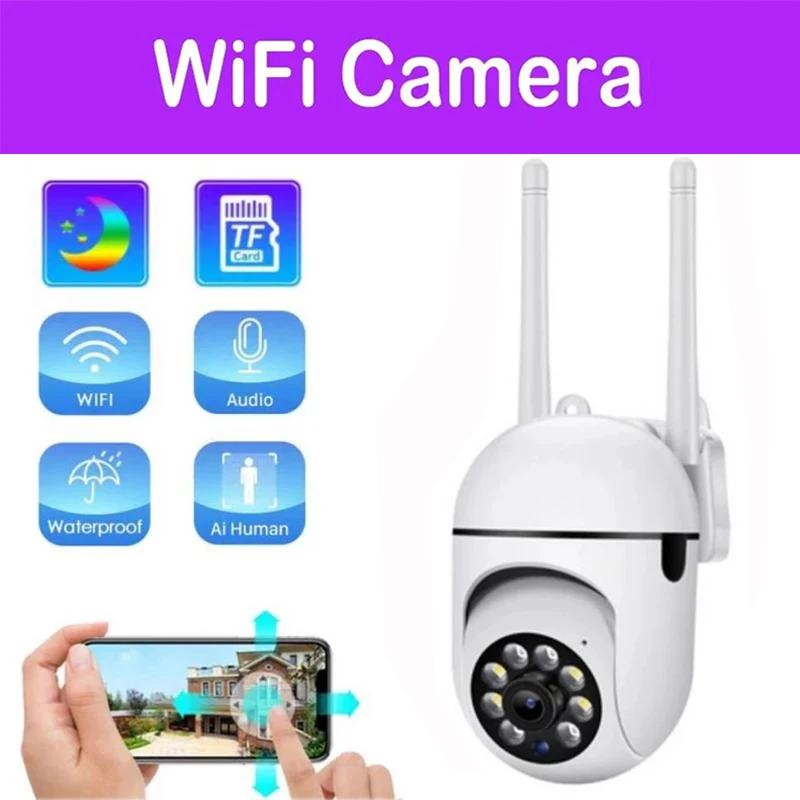 Wifi Camera YCC365 Plus Smart 4X Digital Zoom AI Human Detect Wireless Camera Security Surveillance CCTV With 1080P IP Camera