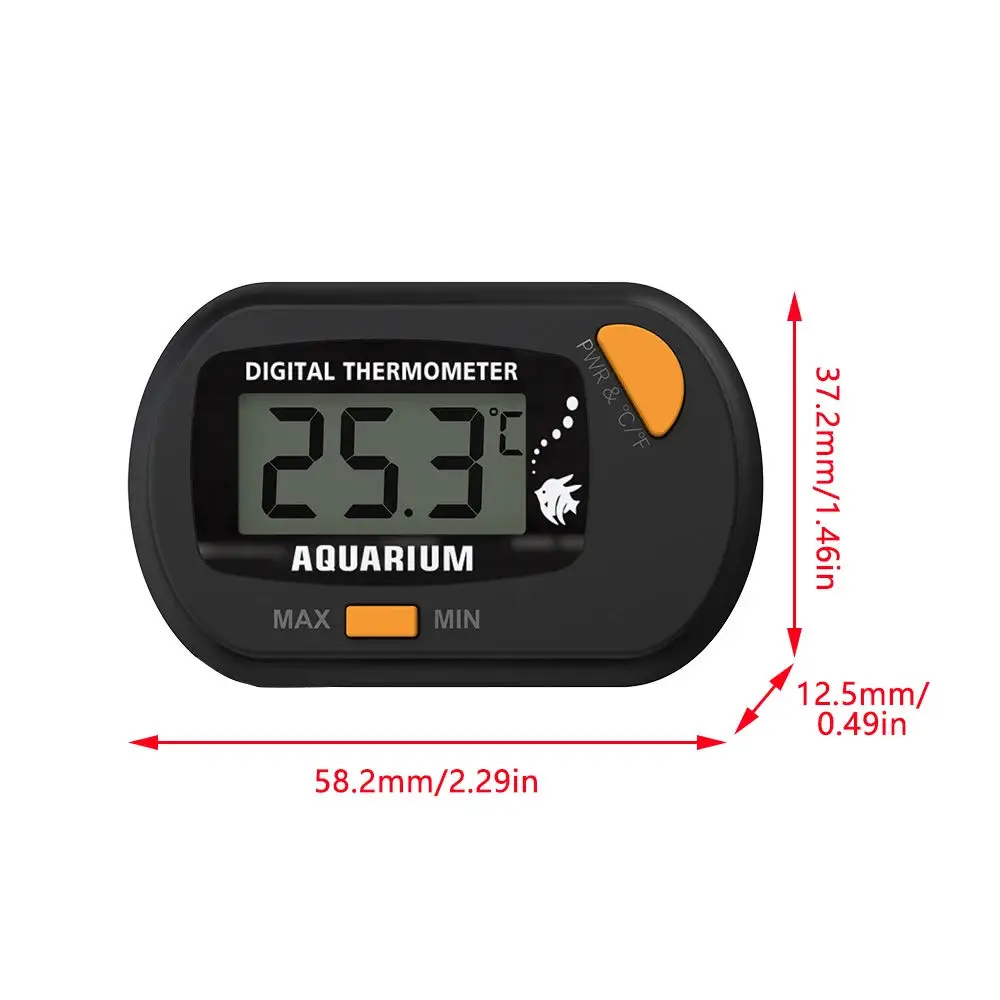 -50℃ - 70℃ Digital Aquarium Fish Tank Thermometer With Suction Cup Temperature Sensor Meter Tester Thermometer Measurement