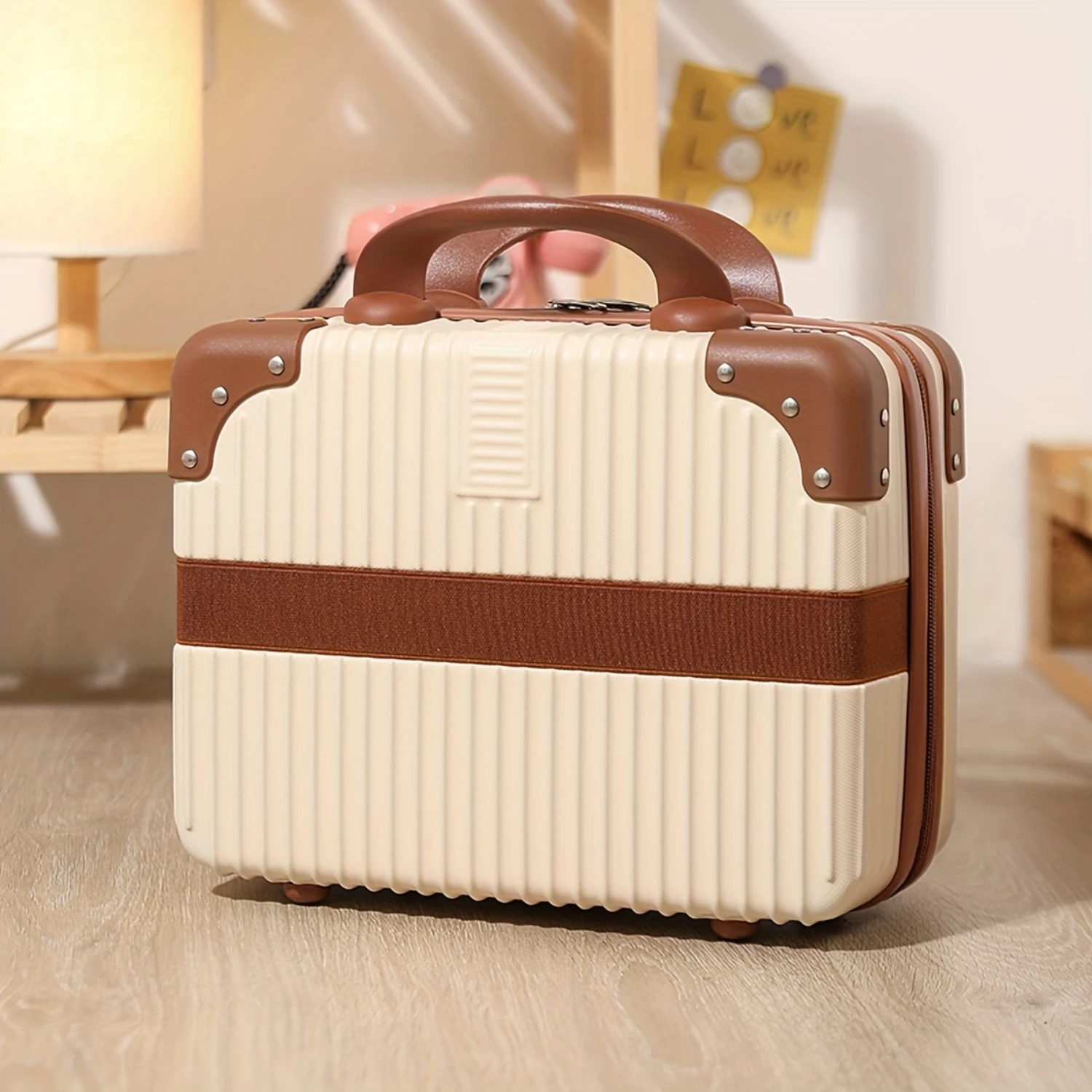 

Portable Small Makeup Travel Suitcase - Lightweight Waterproof Carry-On Luggage Bag