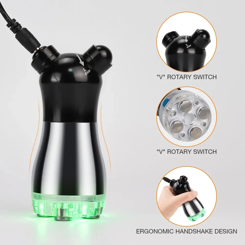 Multicolor Led Facial RF Beauty Device With Massage Head For Skin Firming Brightening Relaxation And Personal Face Care Tool