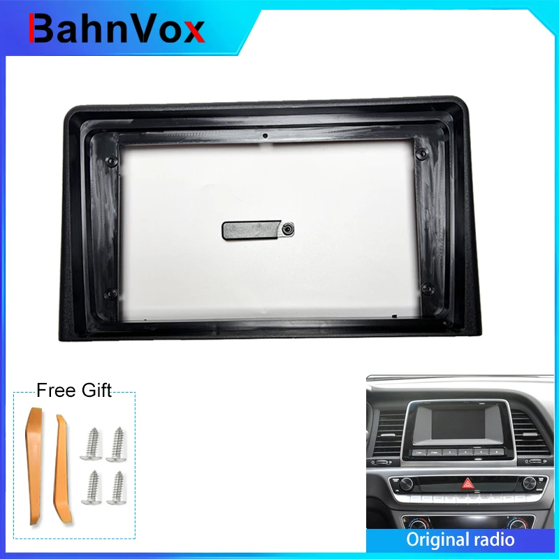 9 inch Android Car Radio frame for hyundai sonata 7 LF 2017 2018 2019 2din Stereo GPS Fascia bezel Panel Adapter wire harness