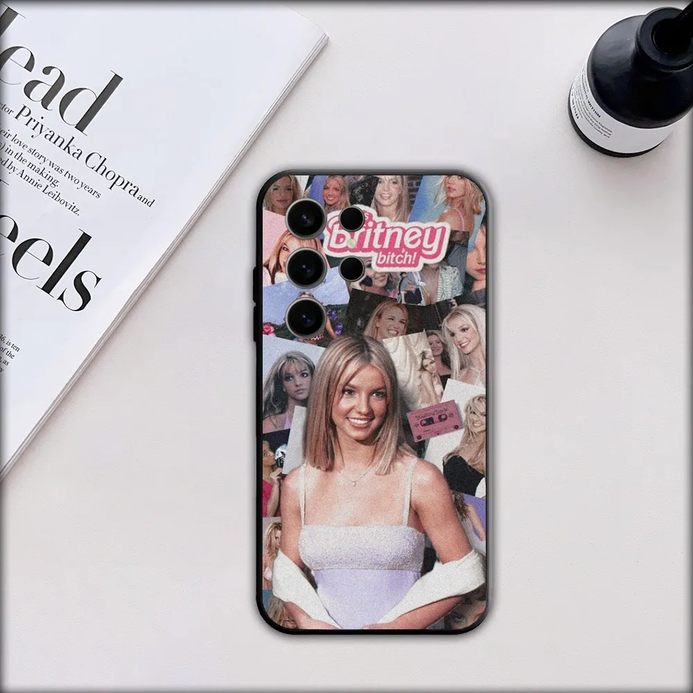 Singer Britney Spears Phone Case For Samsung S21,S22,S23,S24,S30,Ultra,S20,S30,Plus,S21 Fe,Note20 5G black Cover