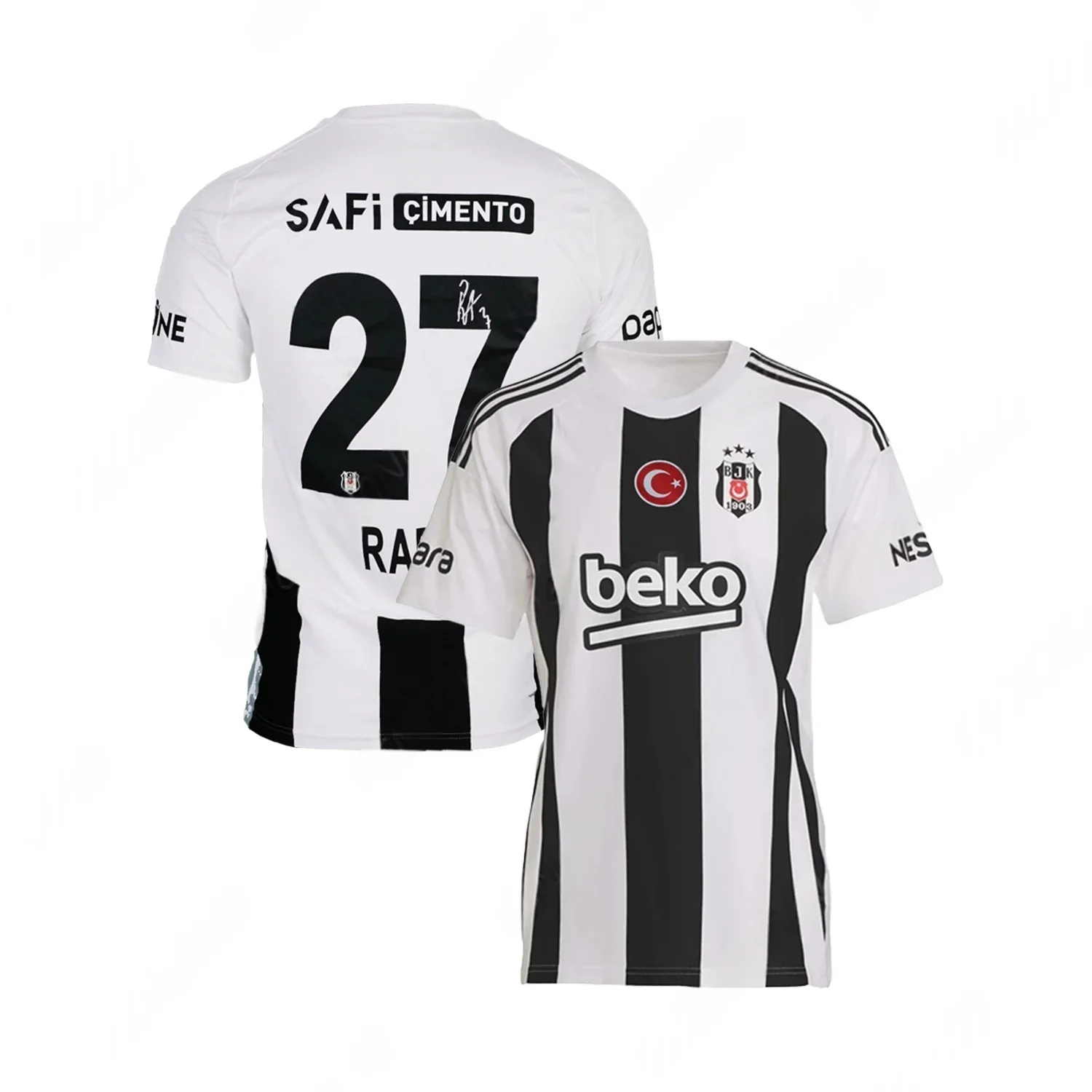 Besiktas 2024/2025 المنزل جيرسي أحدث في الهواء الطلق سريعة الجافة لكرة القدم جيرسي الصيف الكلاسيكية عارضة المحملة فضفاض ممارسة جيرسي #1