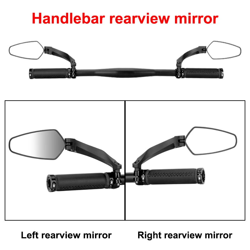 ZOYOSPORTS  Anti-Glare Bicycle Mirror Handlebar Rear View Wide Range Back Sight Reflect electric scooter Mirror bike accessories