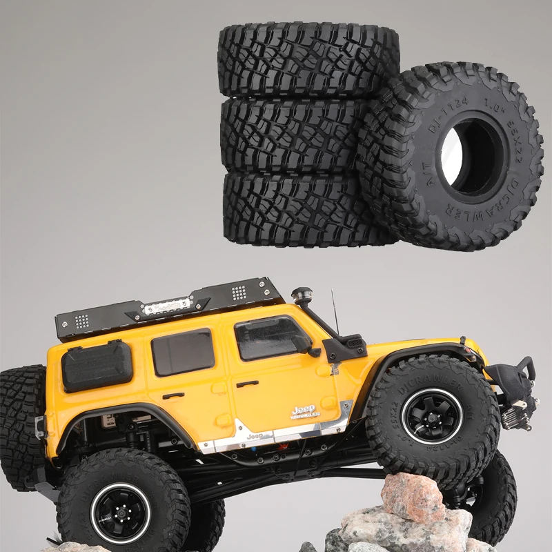 

4pcs Simulation 1 Inch Highly Sticky Tire Skin for 1/24 RC Crawler Car Axial SCX24 TRX4-M JEEP Ford Bronco 4WD Diy Tyre Parts