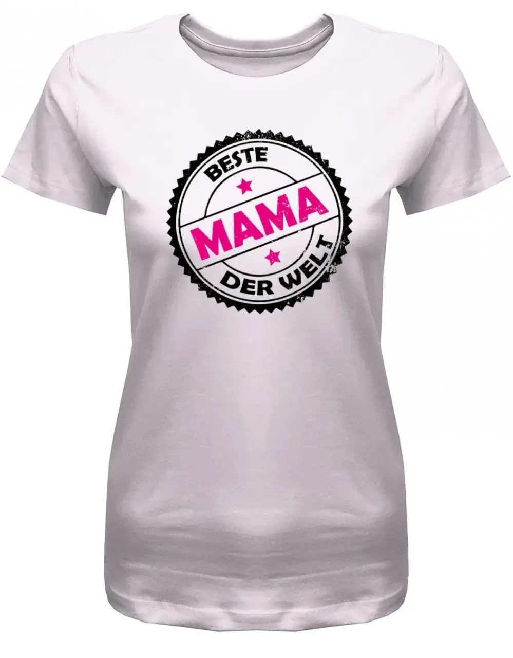 Beste Mama Der Welt Stempel Mutter Damen T Shirt