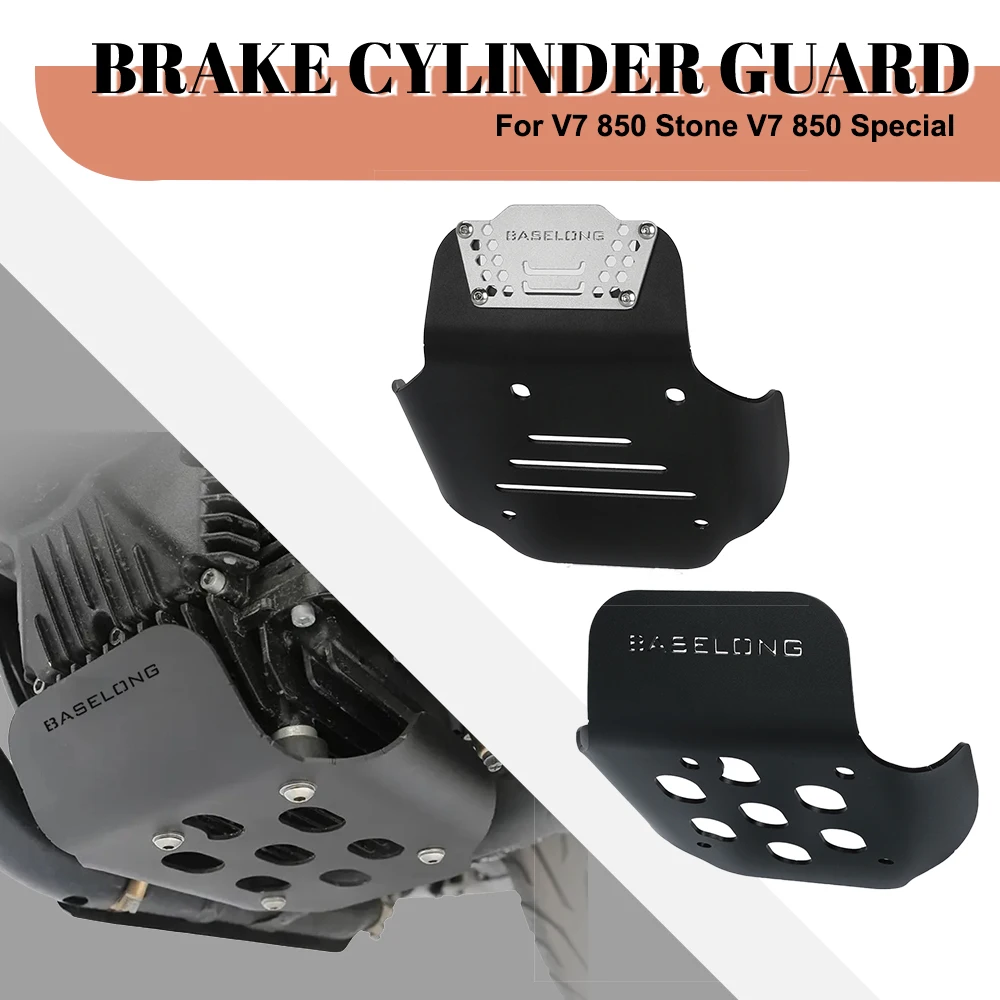 

Skid Plate For Moto Guzzi V9 Bobber V7 850 Stone V7 Special Custom 2020-2024 Motorbike Engine Bottom Cover Bumper Guard