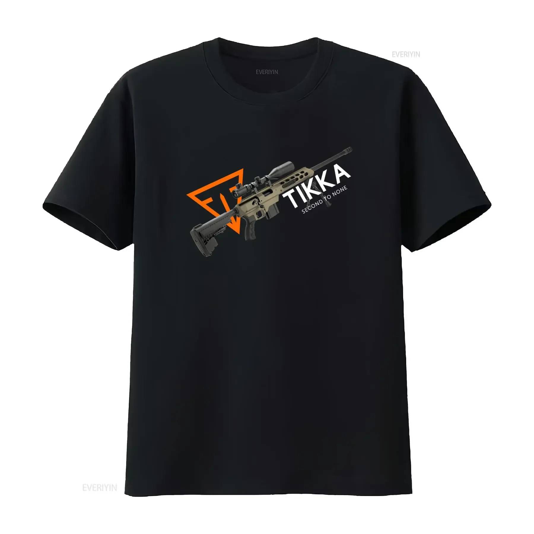 Tikka T3 Logo Mdt Tac21 Systems Sniper Rifle Print T Shirt for Fashion Casual Streetwear vintage Washed Slightly